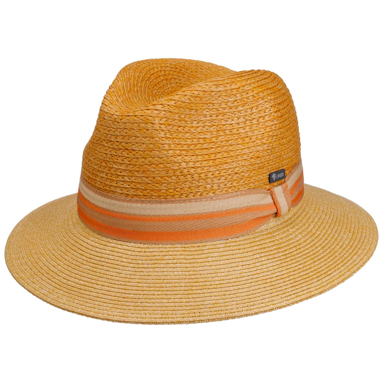 Lipodo Women's Nature-Curry Manavela Traveller Raffia Hat By