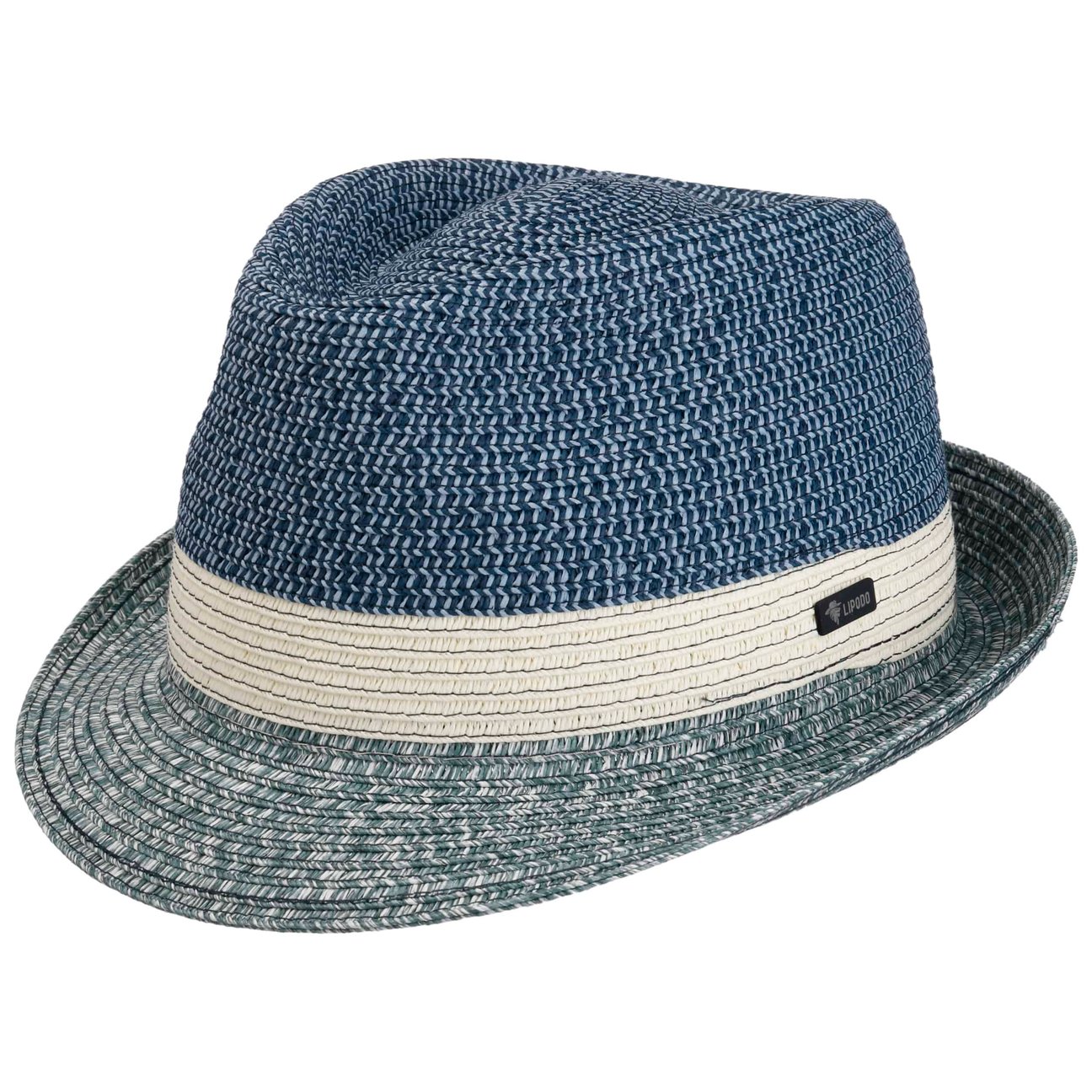 Lipodo Unisex Blue Livasca Trilby Cloth Hat By