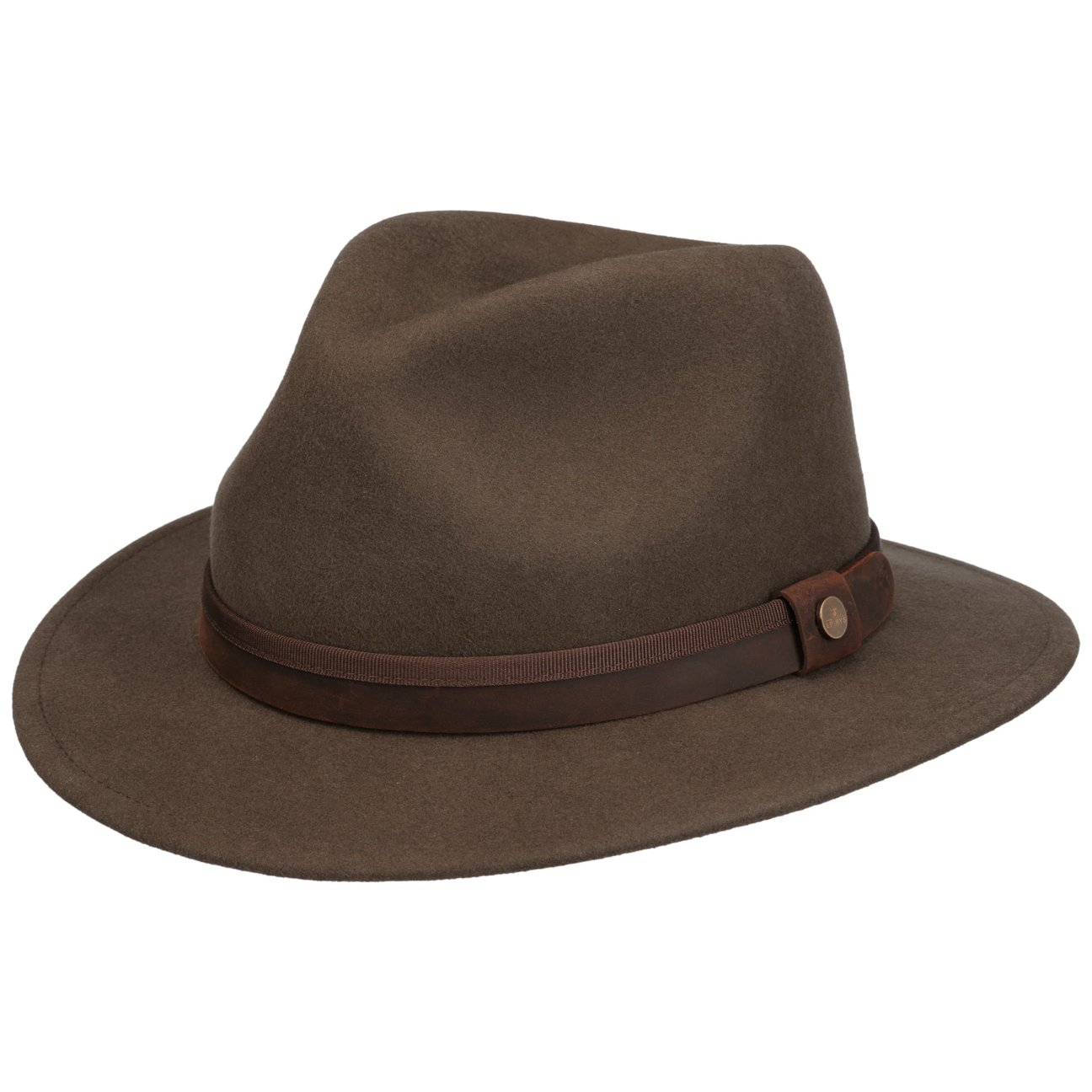 Lierys Olive Mooreland Traveller Wool Hat By