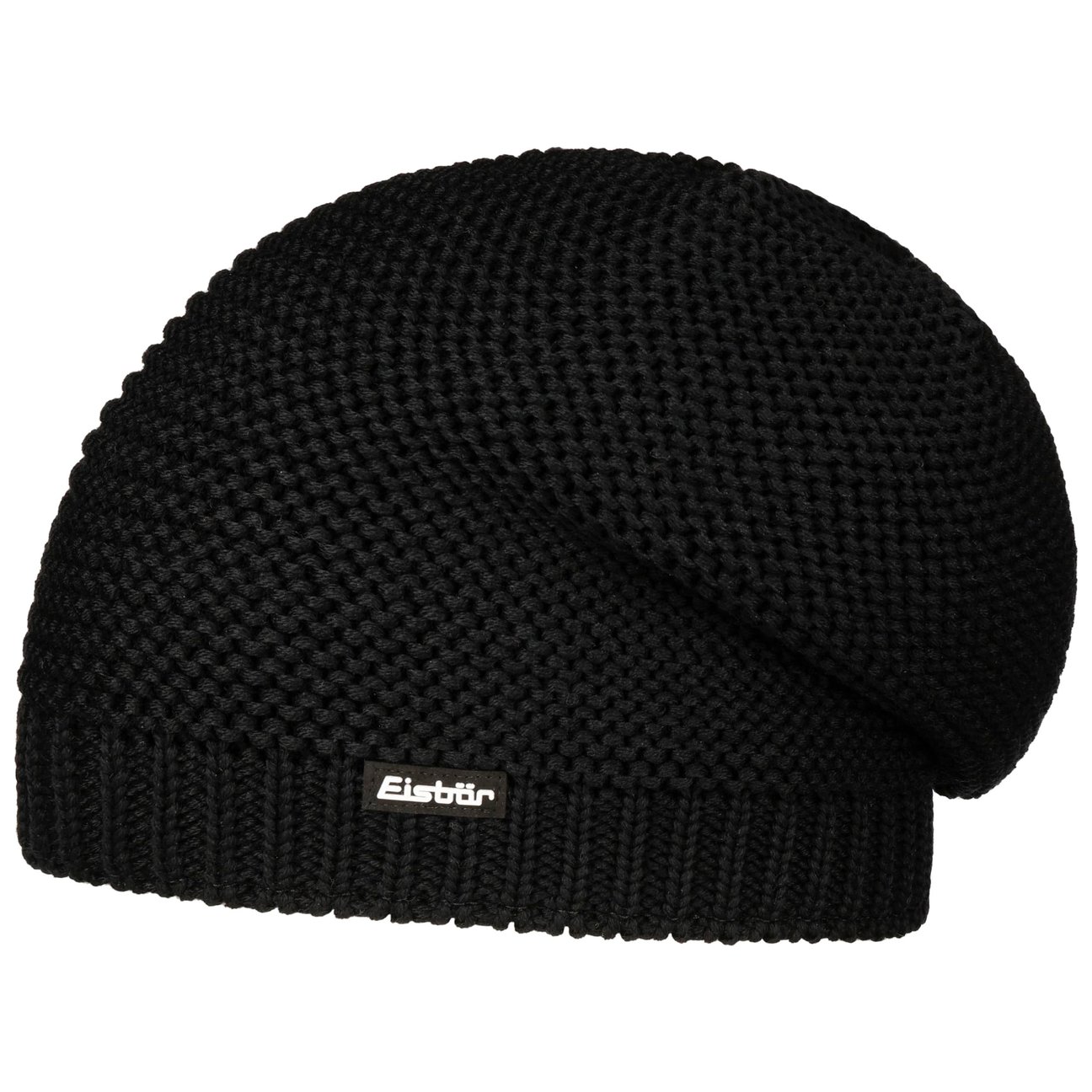 Eisbär Men's Black Corson Oversize Knit Beanie By
