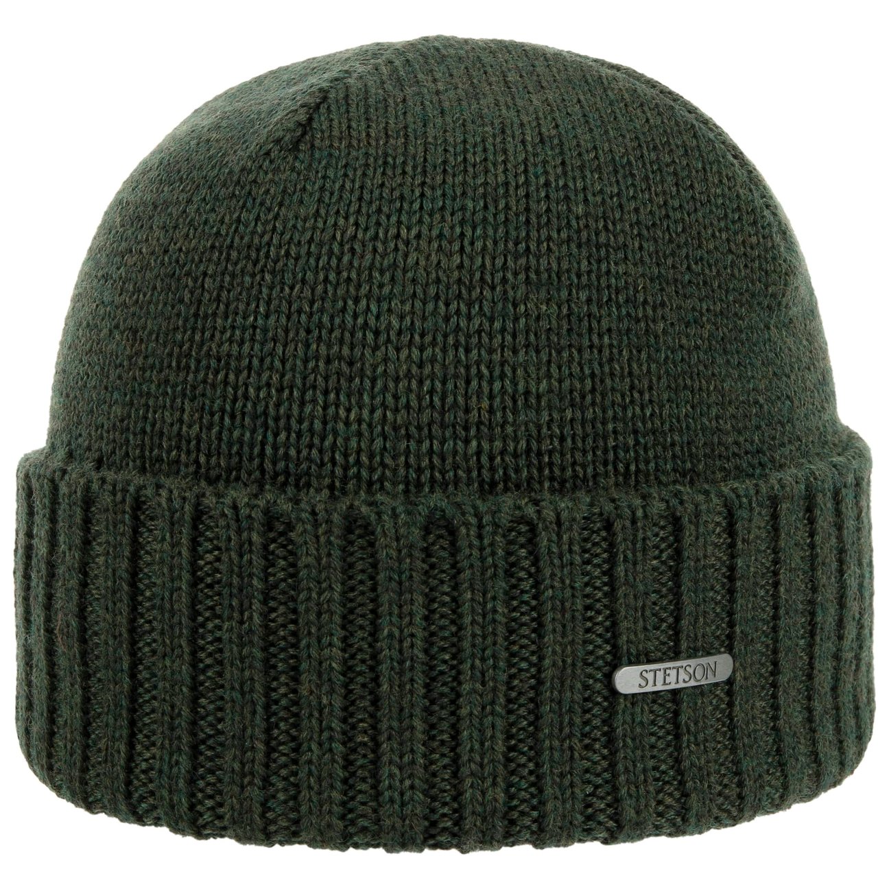 Stetson Women's Darkolive Norham Merino Beanie Hat With Cuff By
