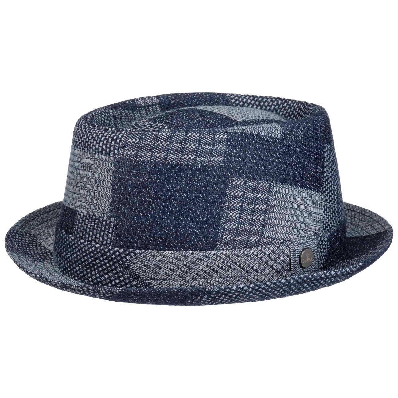 Lierys Women's Denim Patchwork Pork Pie Cloth Hat By