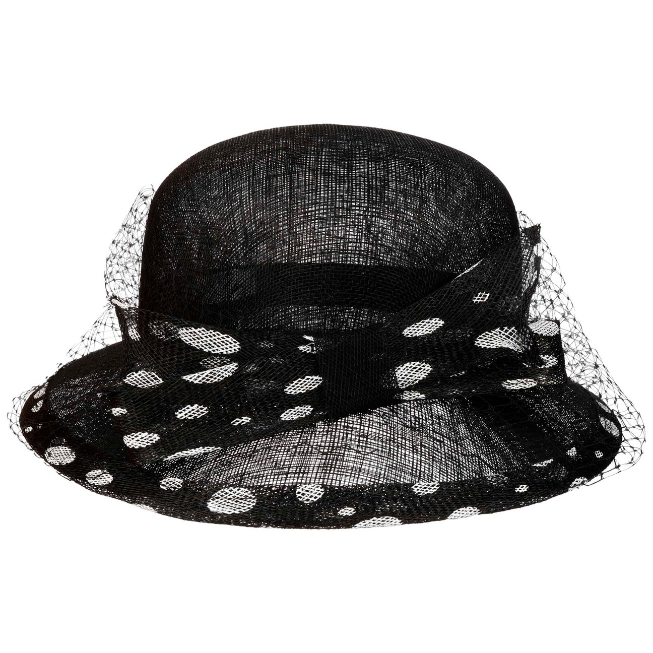 Lierys Unisex Black Leavola Occasion Hat By