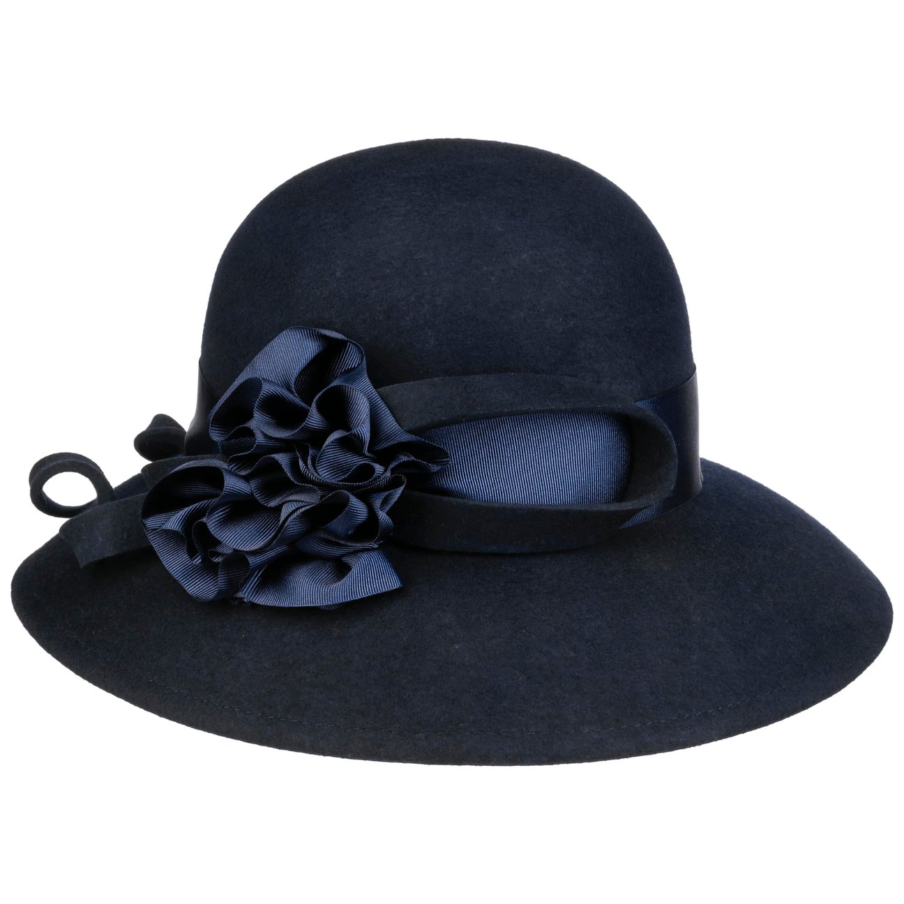 Lierys Women's Navy Rovalea Wool Occasion Hat By