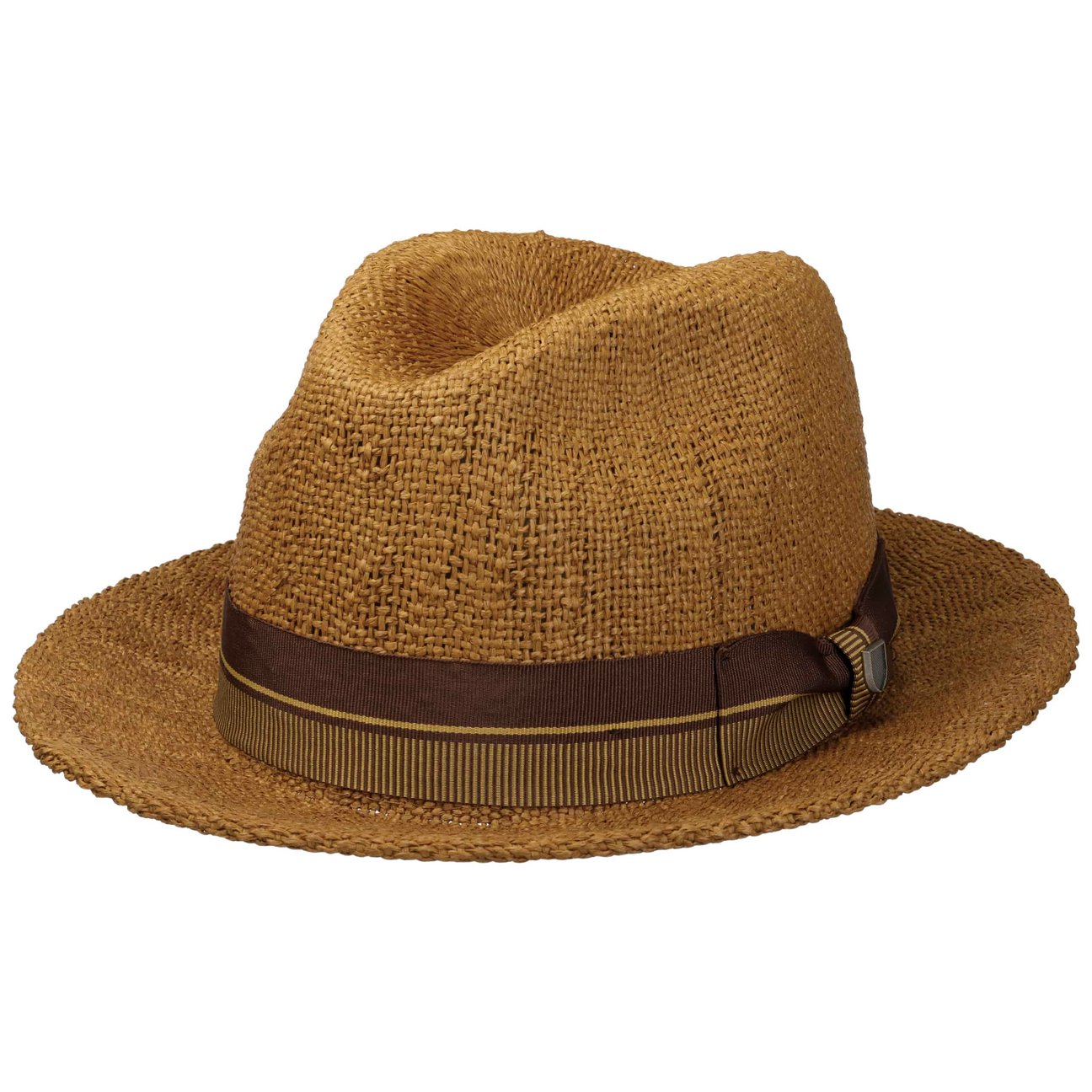 Brixton Men's Cognac Roma Fedora Straw Hat By M (57-58 Cm)