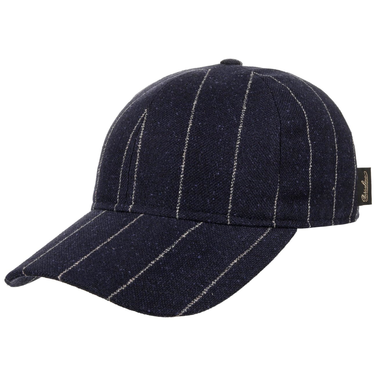 Borsalino Men's Blue Hiker Twotone Stripe Cap By