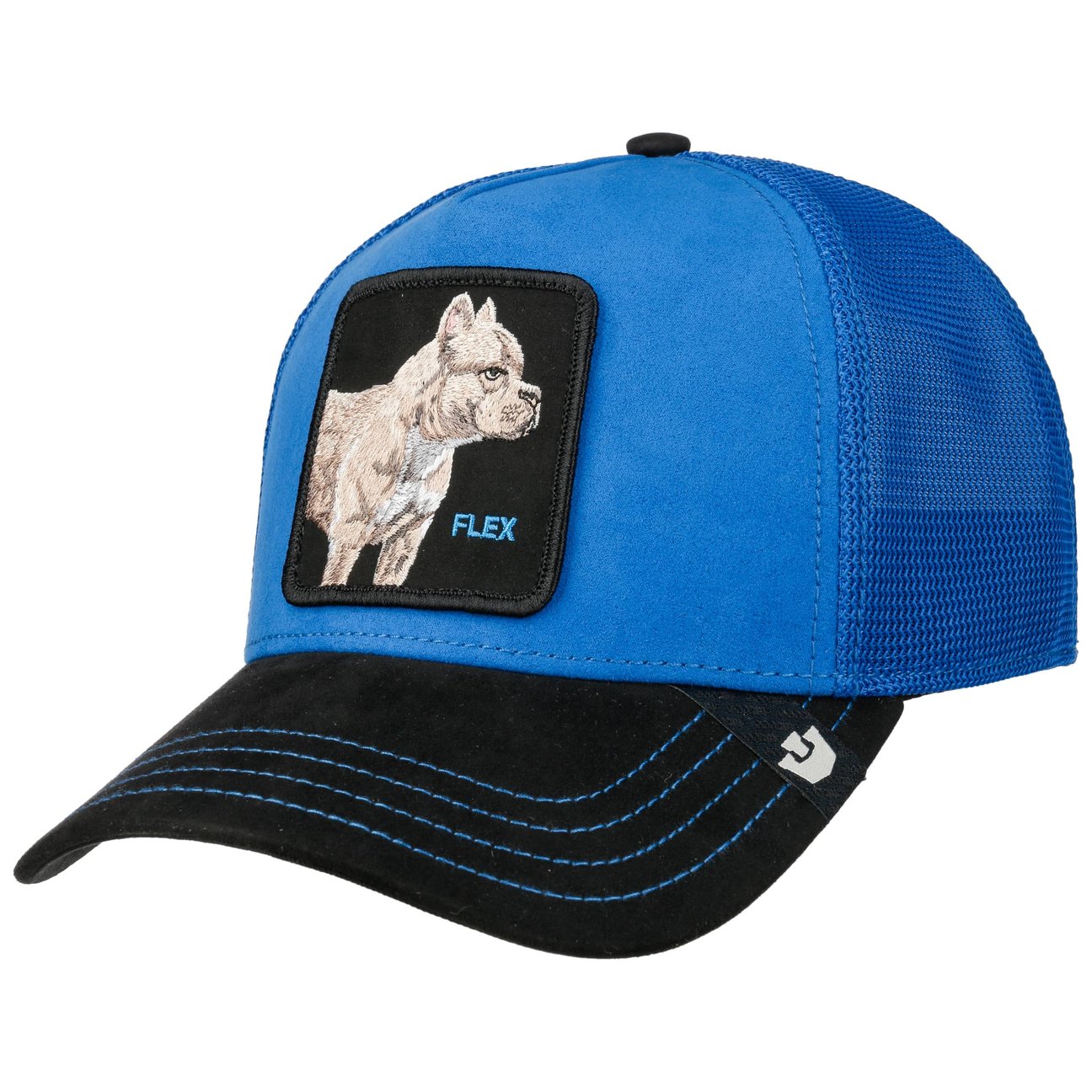 Goorin Bros. Men's Royal-Blue Suede Pitbull Trucker Cap By