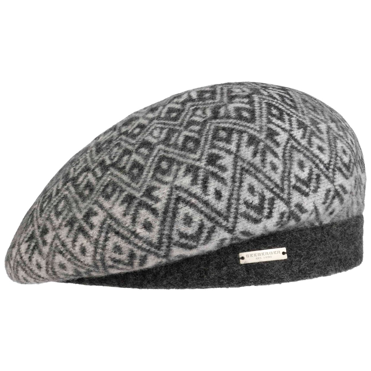 Seeberger Women's Grey Lucona Wool Beret By