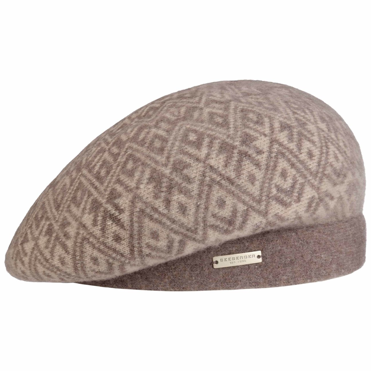 Seeberger Women's Beige Lucona Wool Beret By
