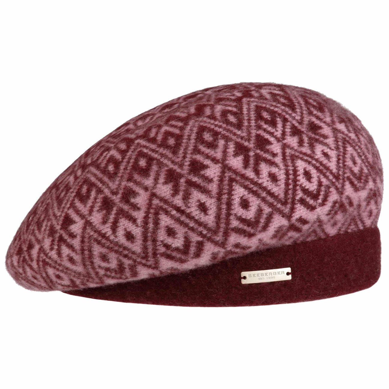 Seeberger Women's Bordeaux Lucona Wool Beret By