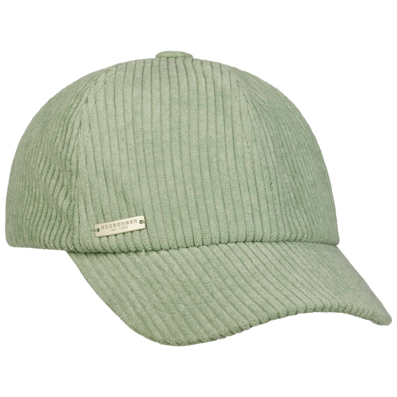 Seeberger Women's Light Green Uni Soft Corduroy Cap By