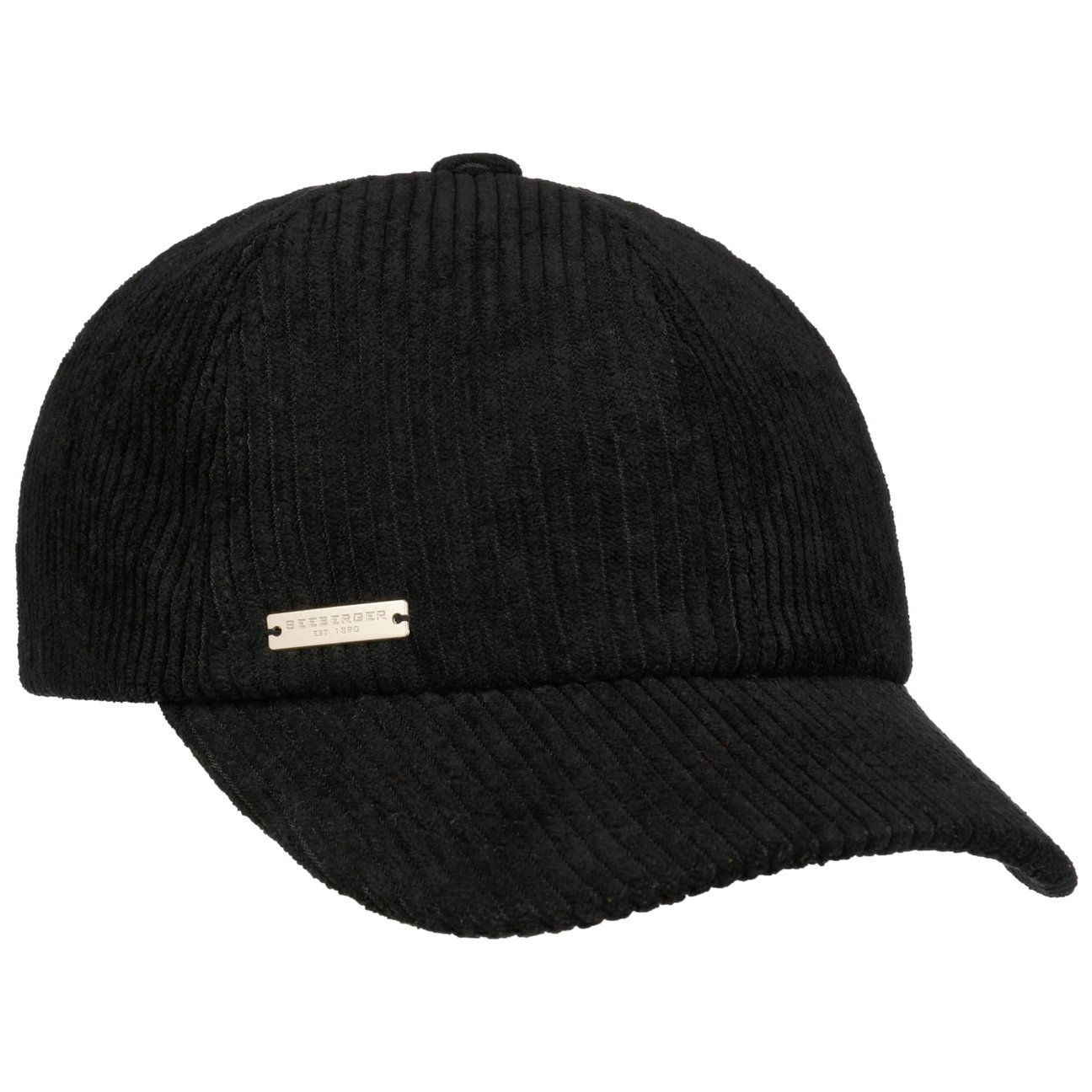 Seeberger Women's Black Uni Soft Corduroy Cap By