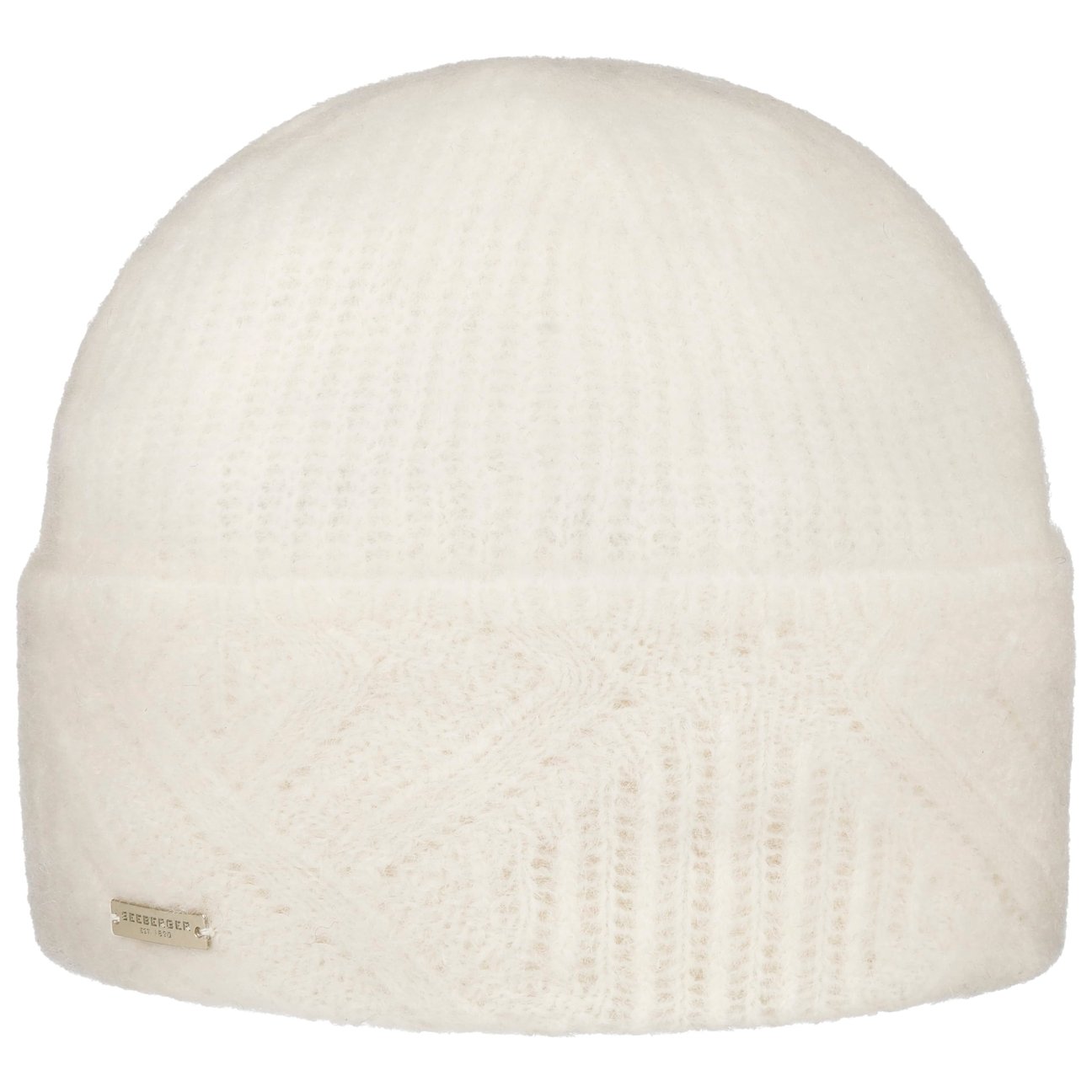 Seeberger Women's Cream White Ricalea Alpaca Knit Beanie Hat By