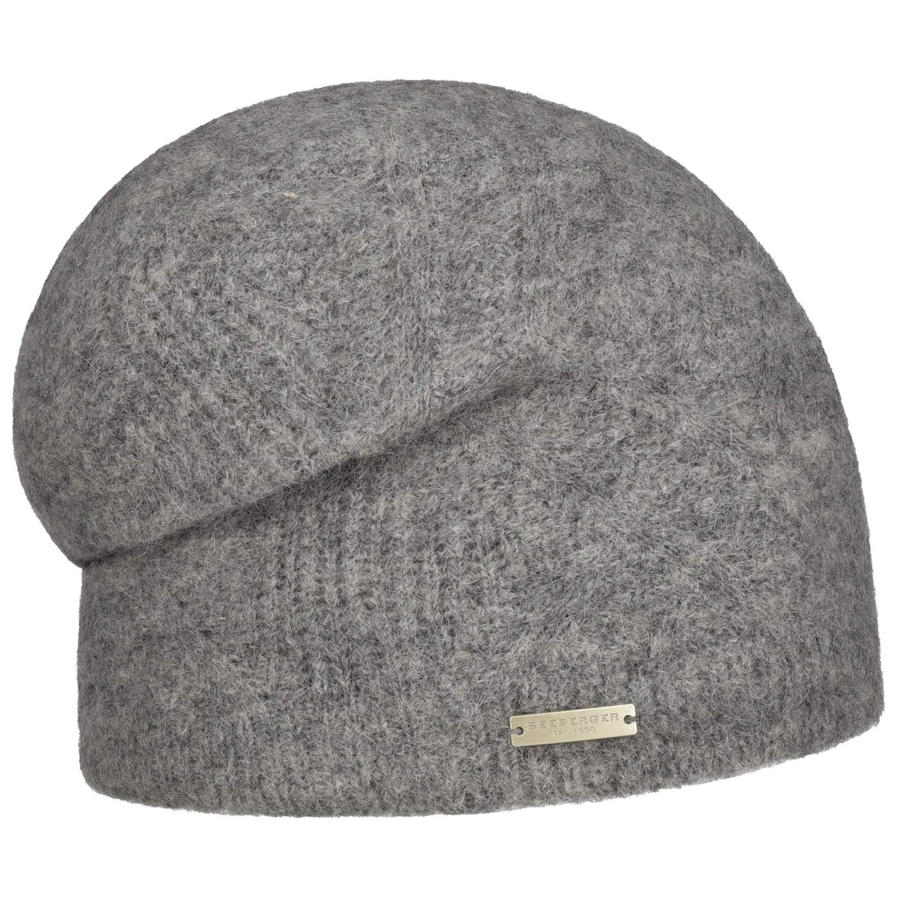 Seeberger Women's Grey Ricalea Alpaca Headsock Beanie By