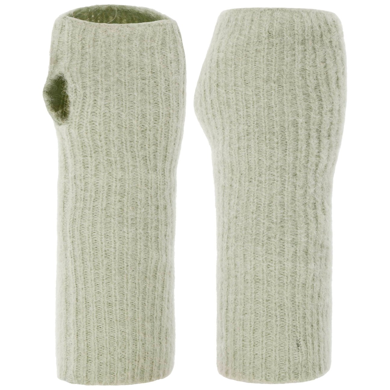 Seeberger Women's Light Green Ricalea Alpaca Wrist Warmers By