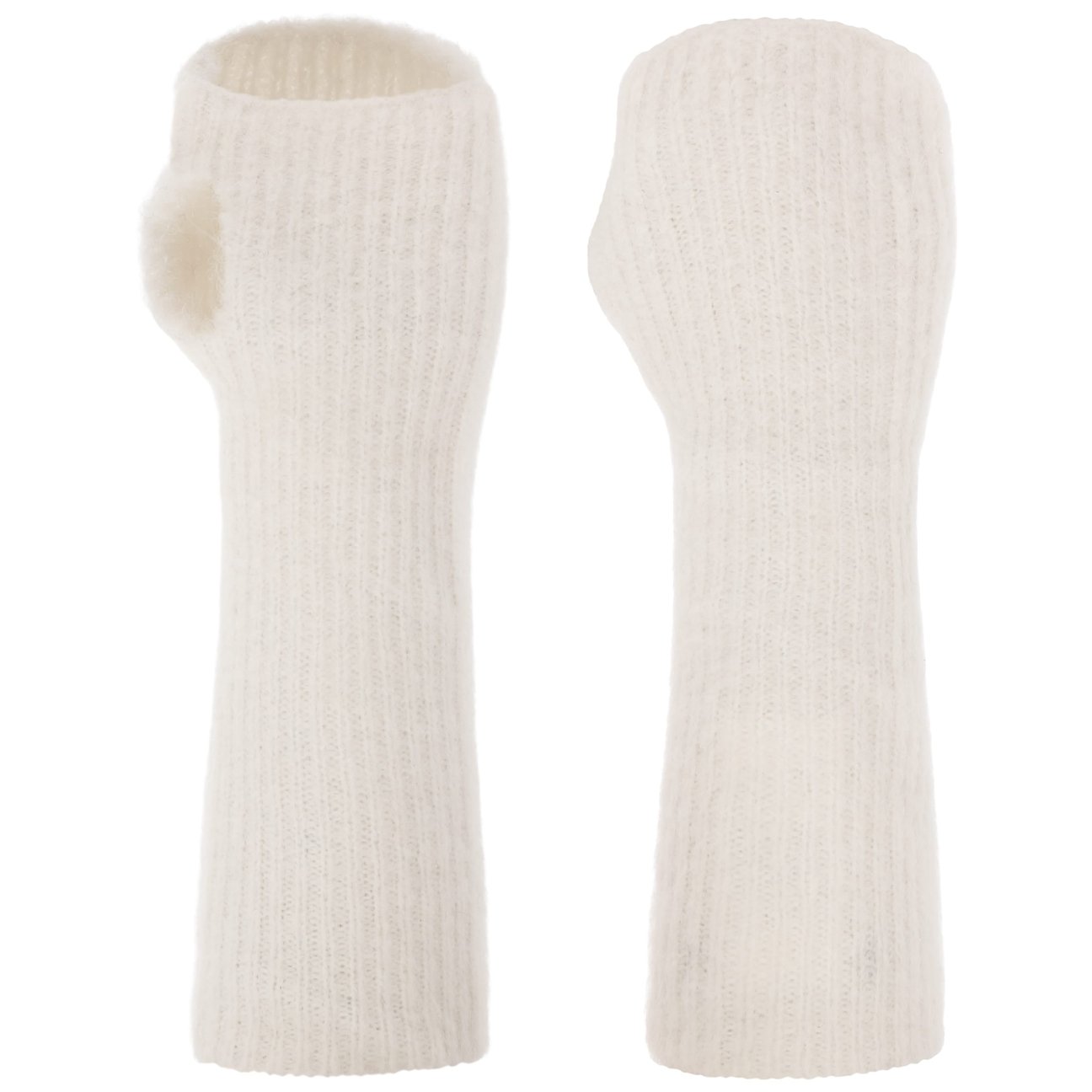 Seeberger Women's Cream White Ricalea Alpaca Wrist Warmers By