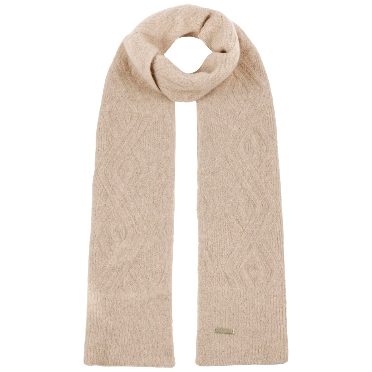 Seeberger Women's Beige Ricalea Alpaca Knit Scarf By