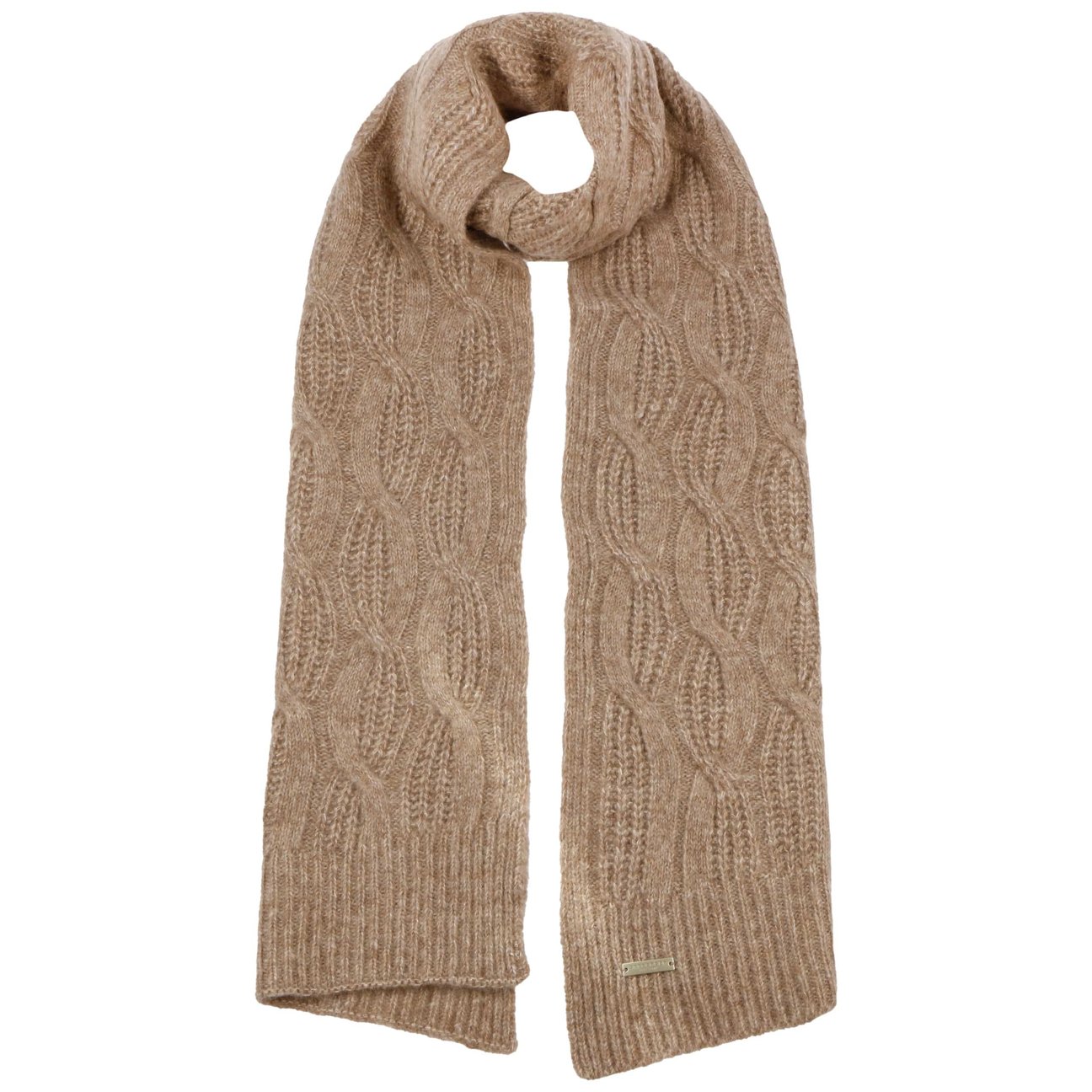 Seeberger Women's Beige Annabelle Luxury Knit Scarf By