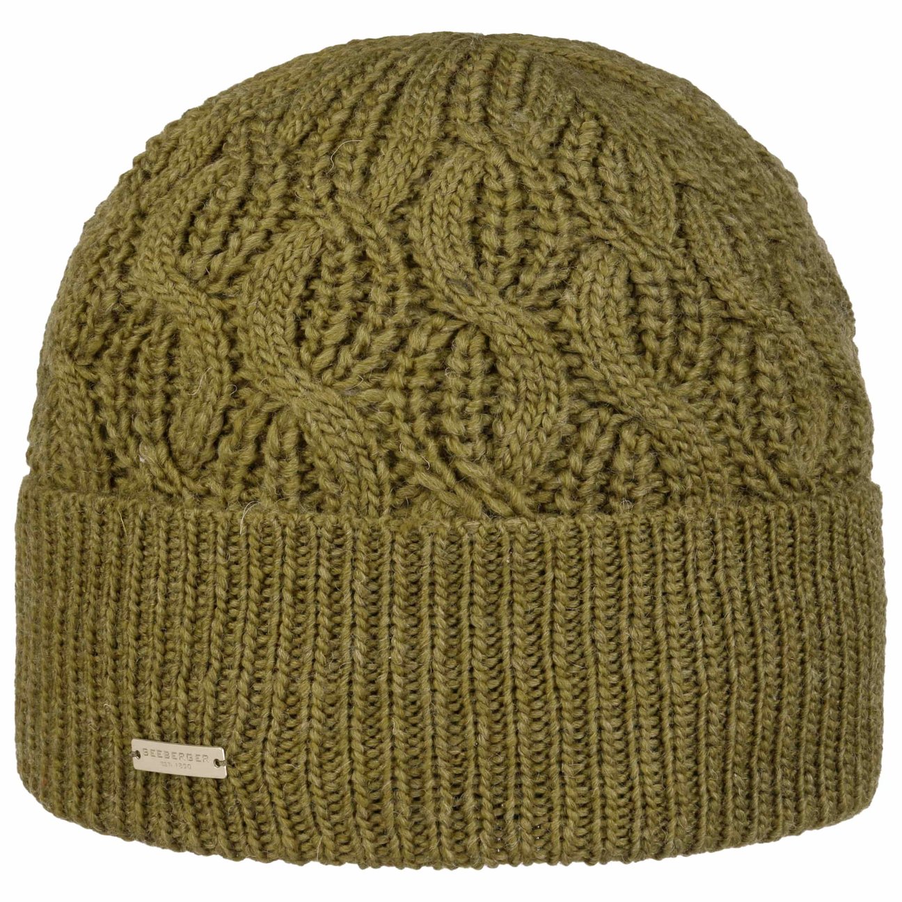 Seeberger Women's Olive Landesta Beanie With Cuff By