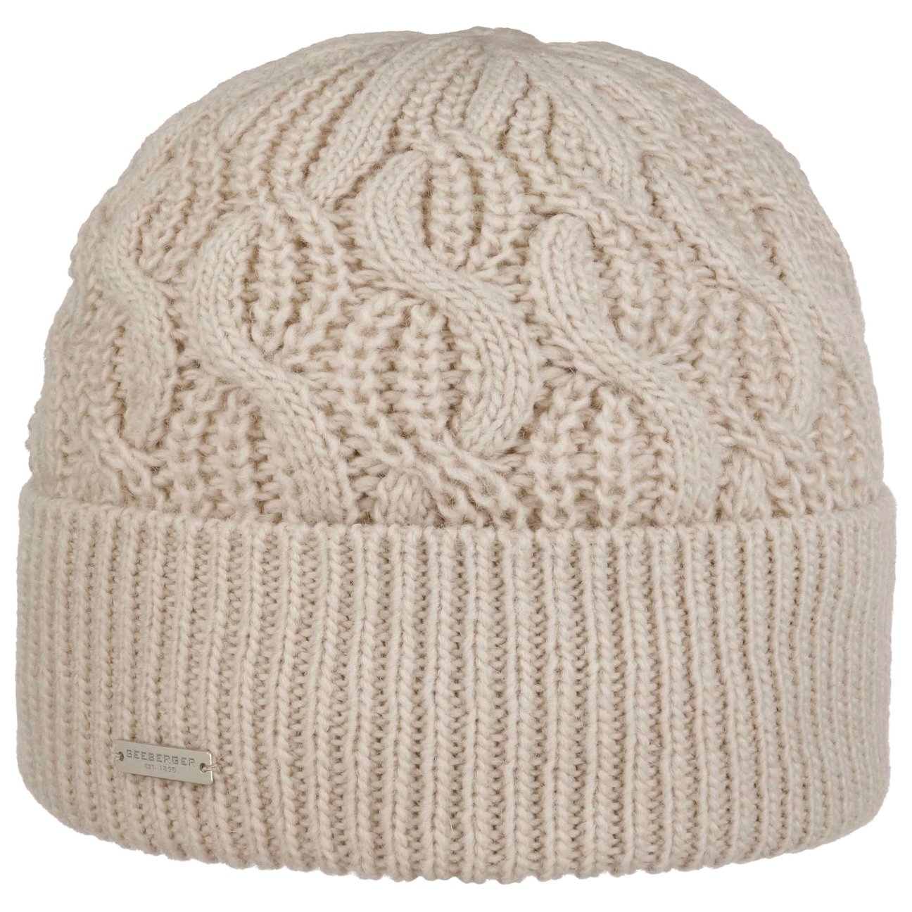 Seeberger Women's Oatmeal Landesta Beanie With Cuff By