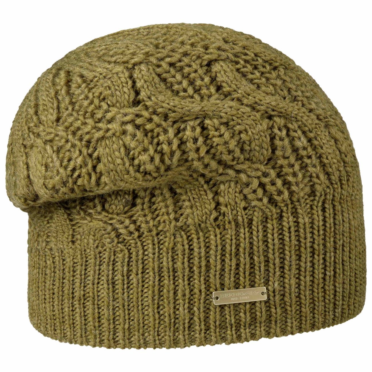 Seeberger Women's Olive Landesta Headsock Beanie Hat By