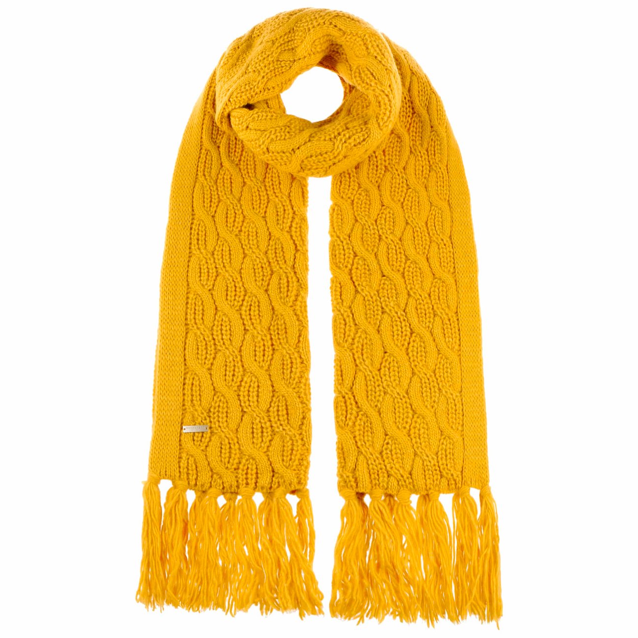 Seeberger Women's Yellow Vesina Knit Scarf By