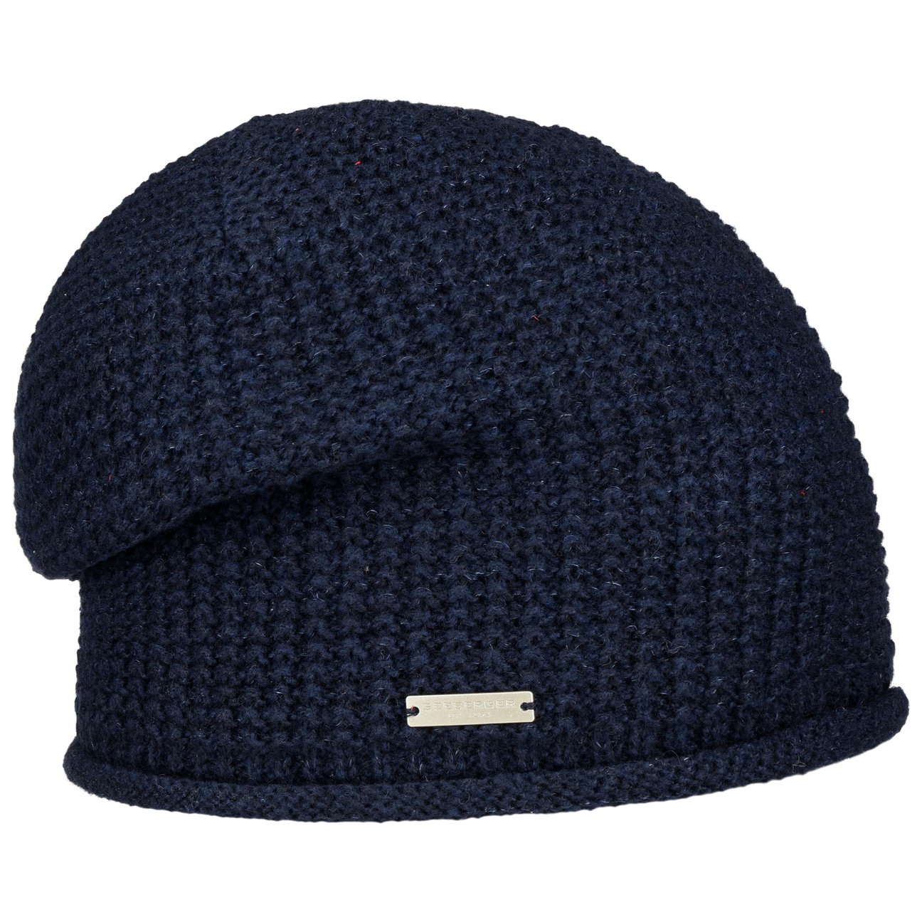 Seeberger Women's Navy Jalica Headsock Knit Beanie Hat By