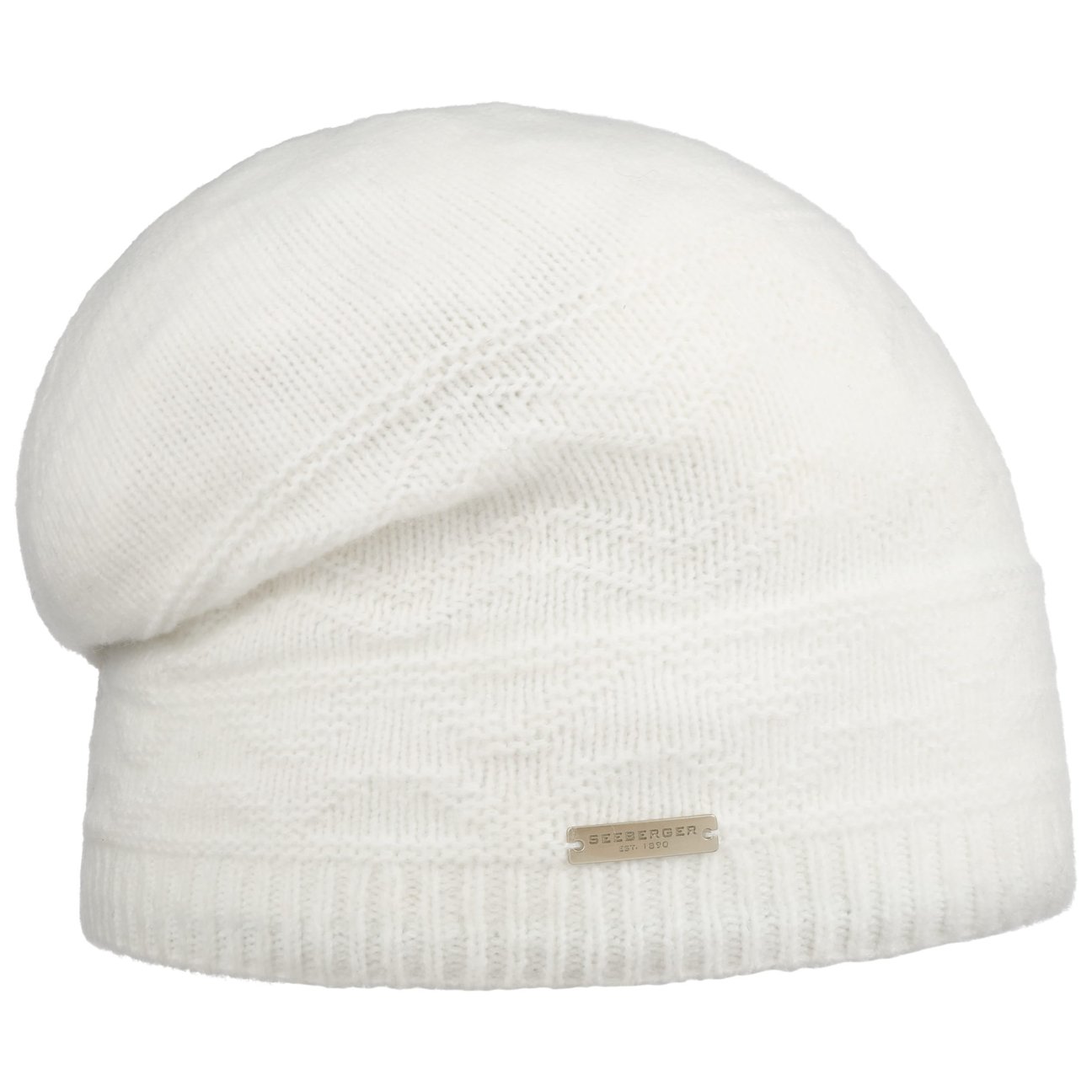 Seeberger Women's Cream White Mavilla Headsock Beanie Hat By