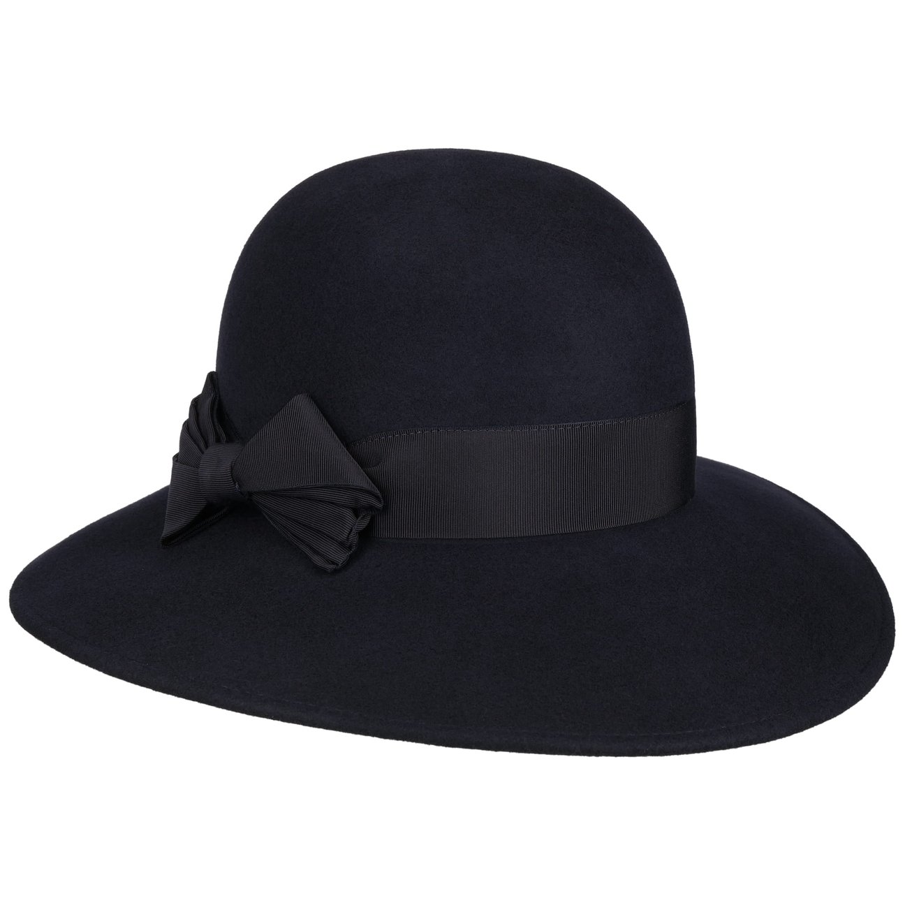 Bedacht Women's Navy Uni Wool Floppy Hat By