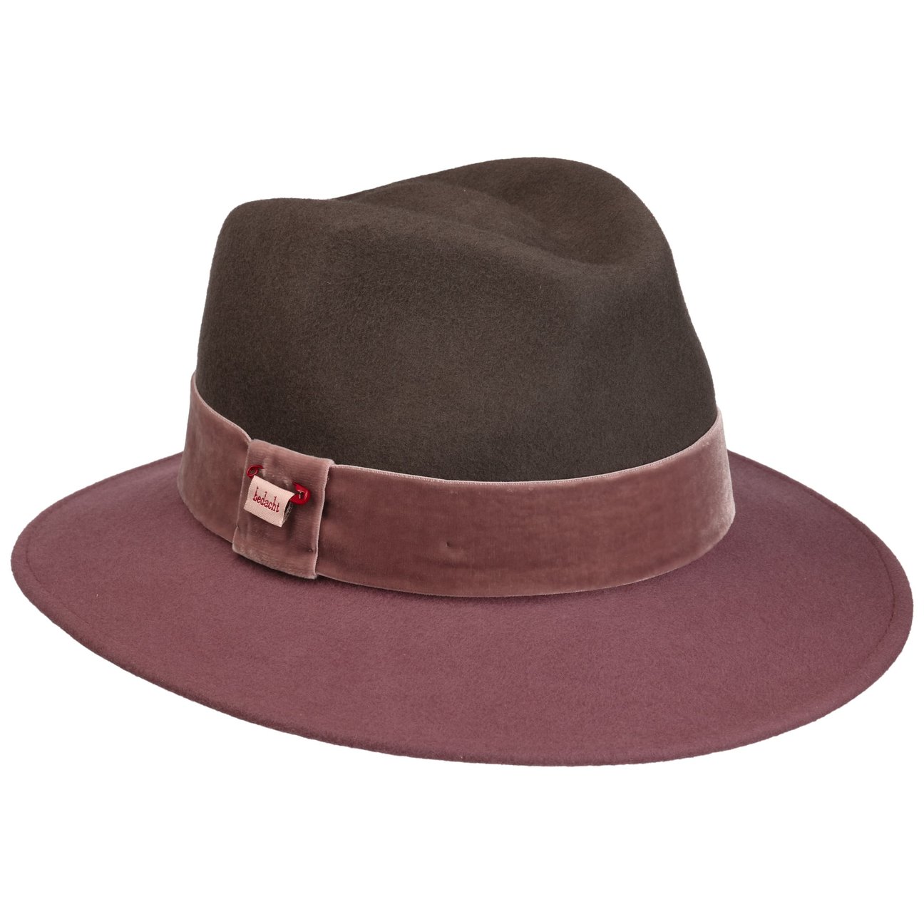 Bedacht Women's Taupe Twotone Traveller Wool Hat By
