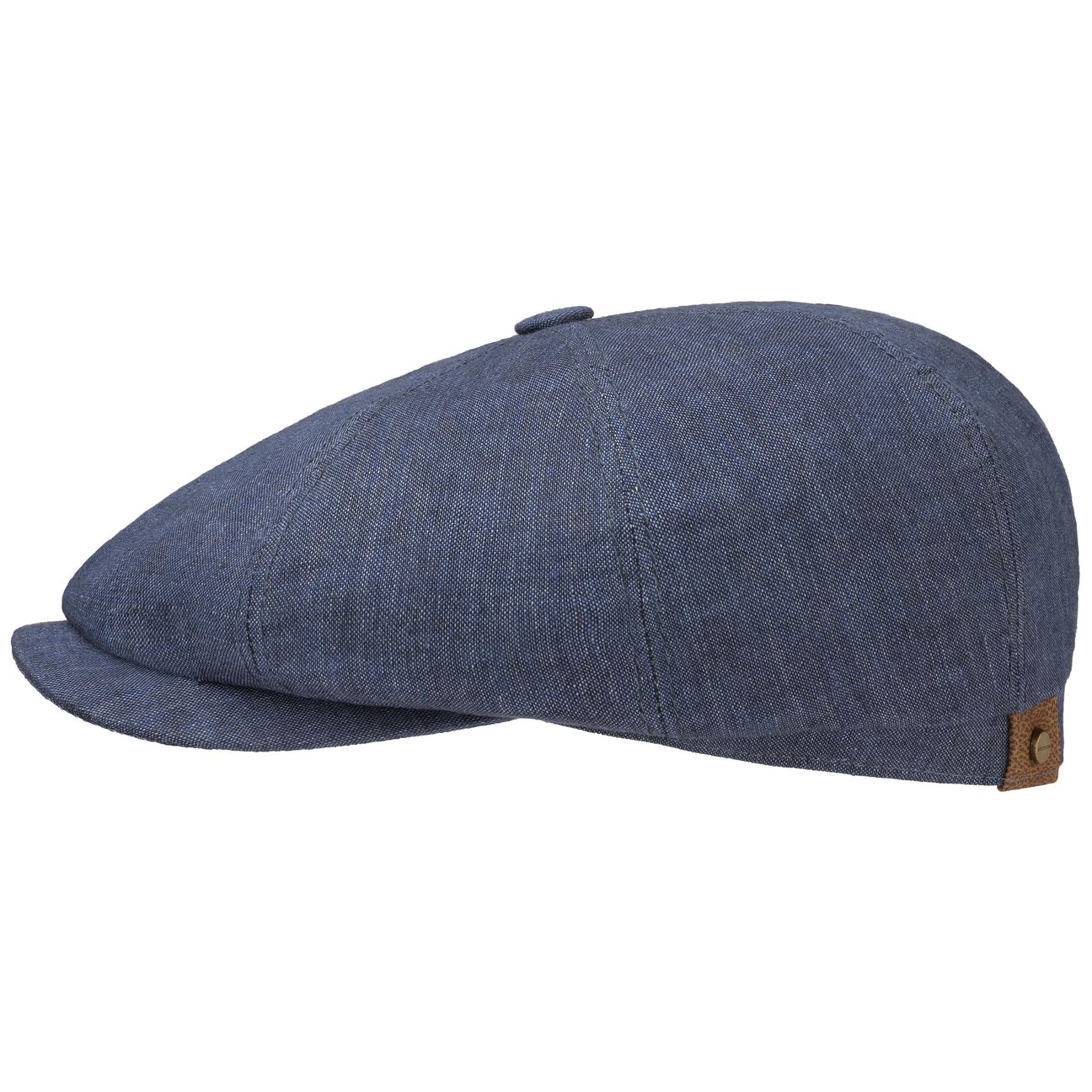 Stetson Unisex Navy Hatteras Linen Newsboy Cap By
