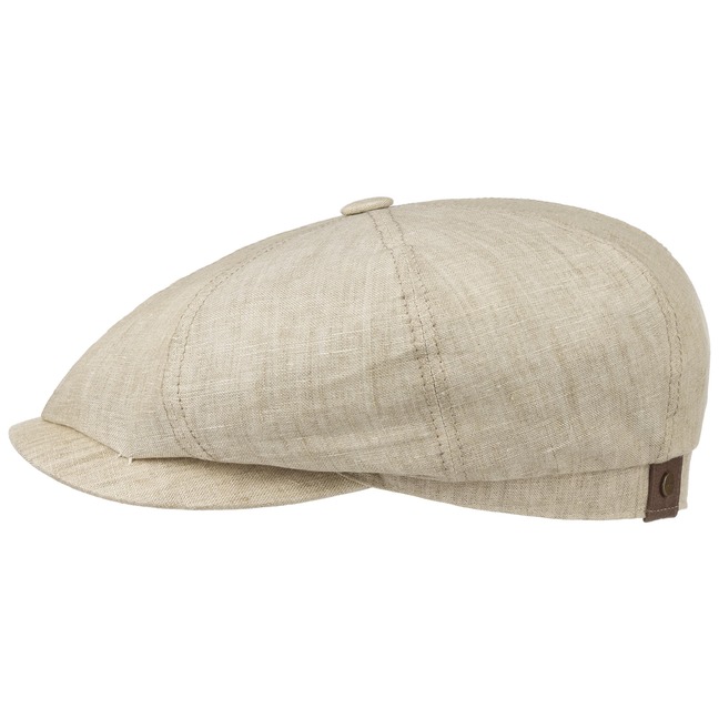 stetson hatteras linen newsboy cap