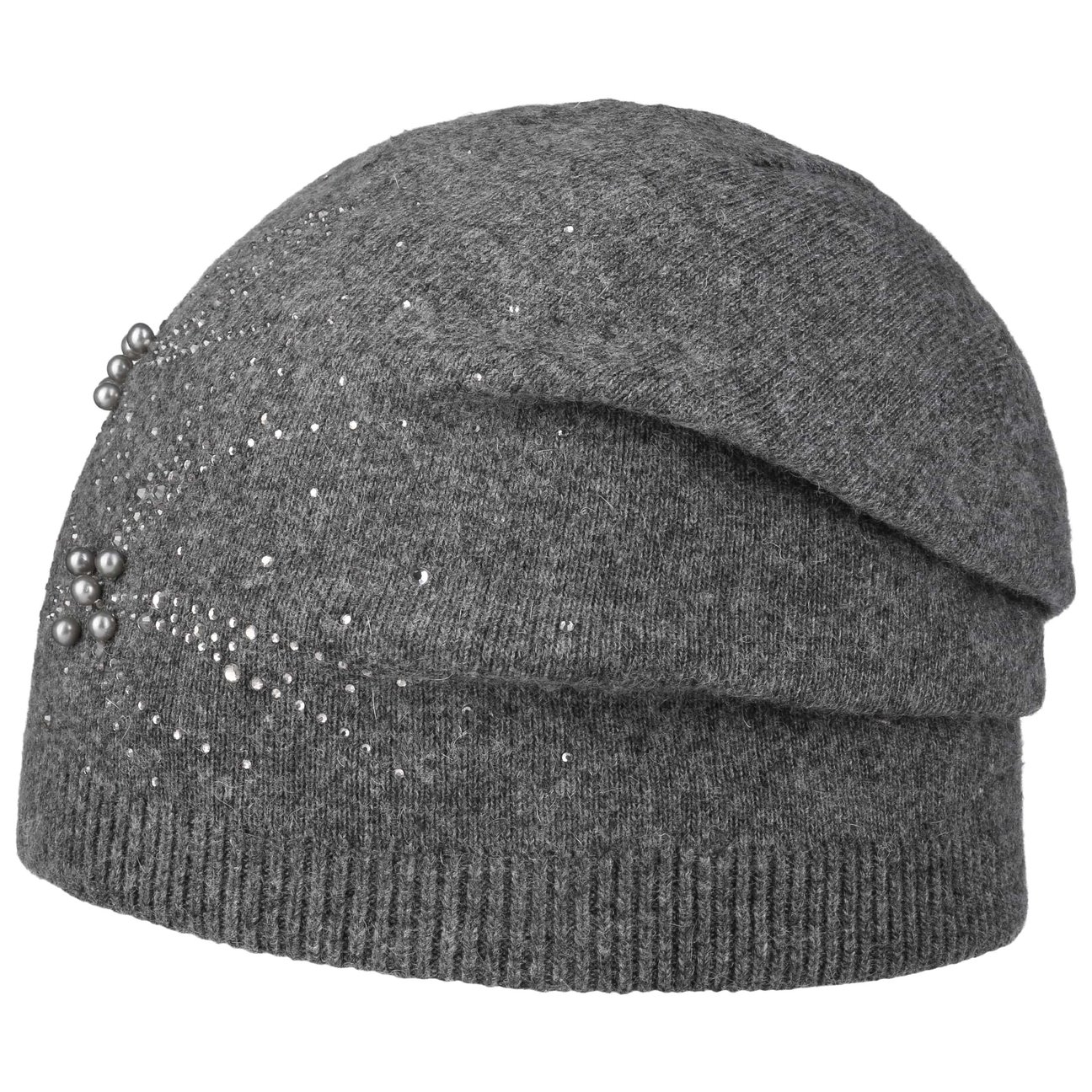 Lipodo Women's Dark Grey Pienza Beanie Hat By