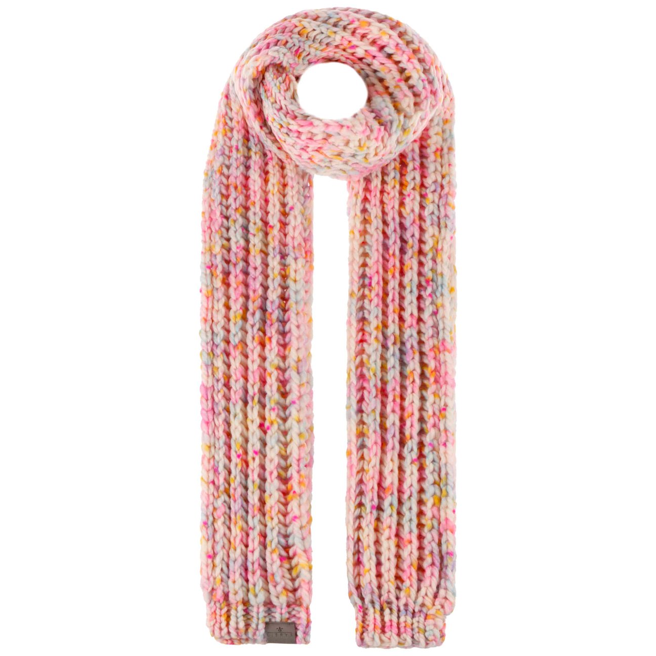 Lierys Women's Mixed Colours Meanda Merino Knit Scarf By