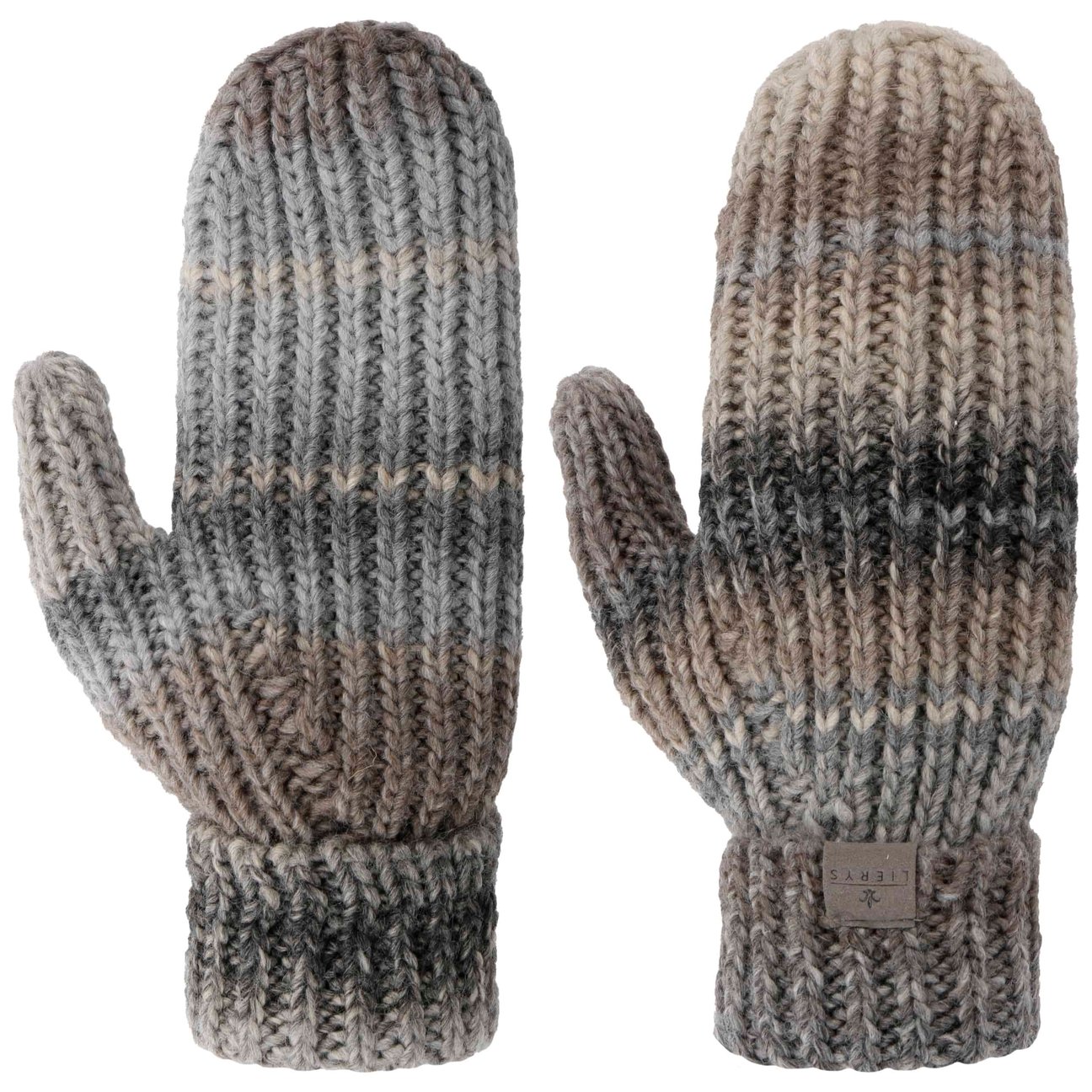 Lierys Women's Grey Multicolour Mittens By