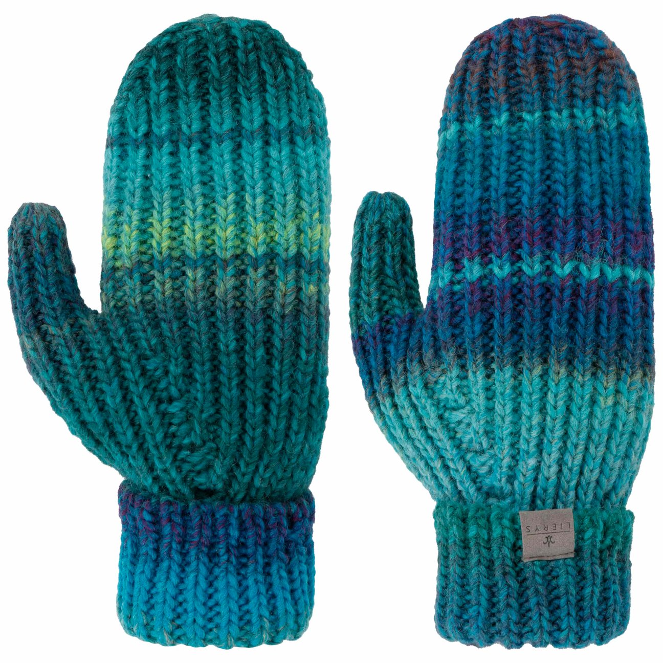 Lierys Women's Green-Blue Multicolour Mittens By