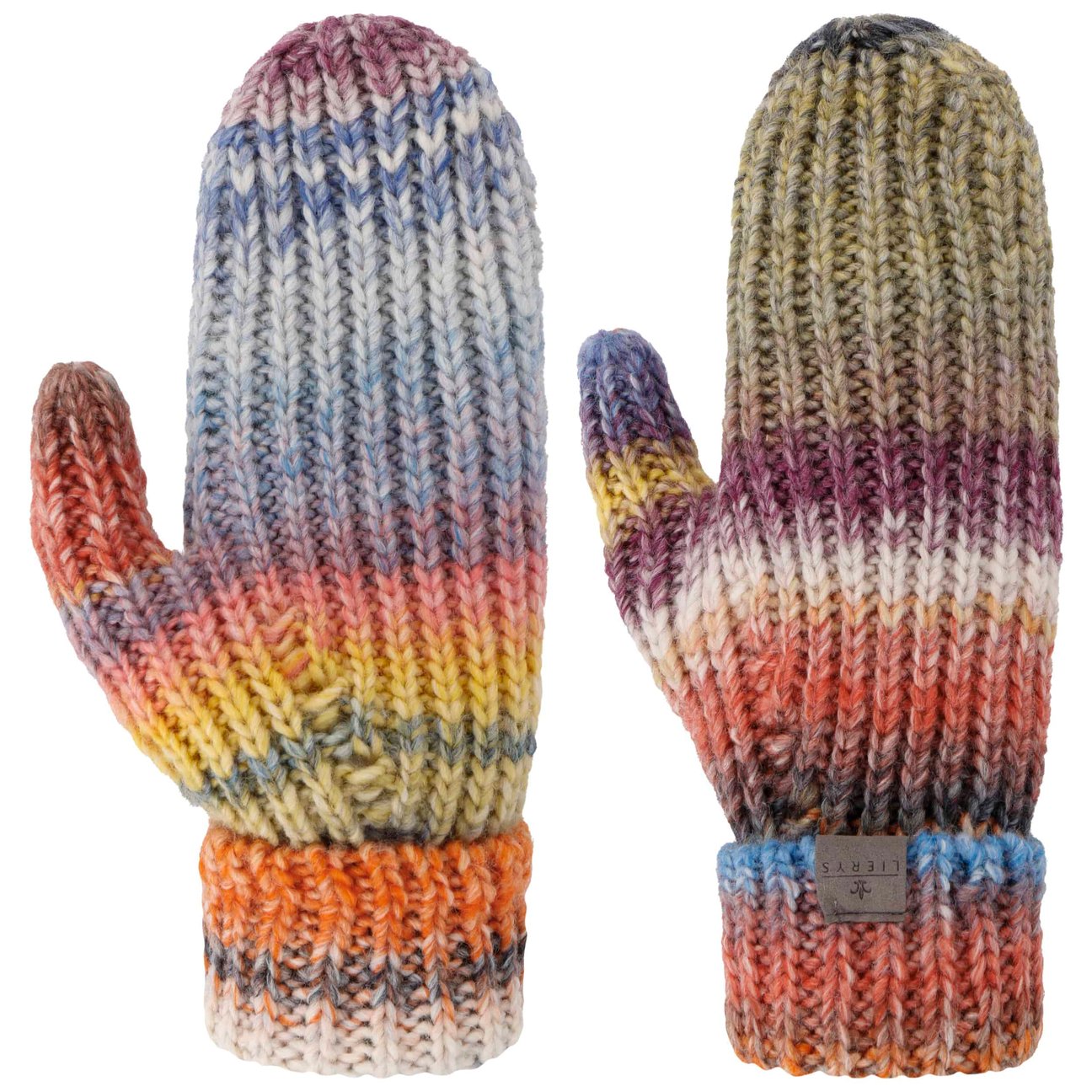 Lierys Women's Blue-Yellow Multicolour Mittens By