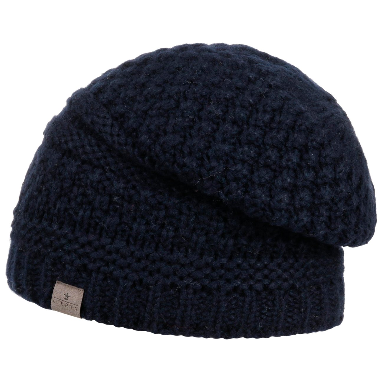 Lierys Women's Navy Soft Oversize Knit Beanie Hat By
