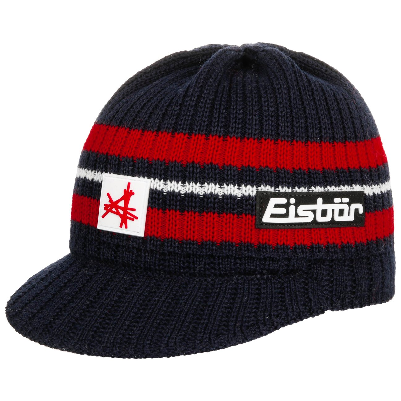 Eisbär Men's Navy Pauli Knit Hat With Peak By
