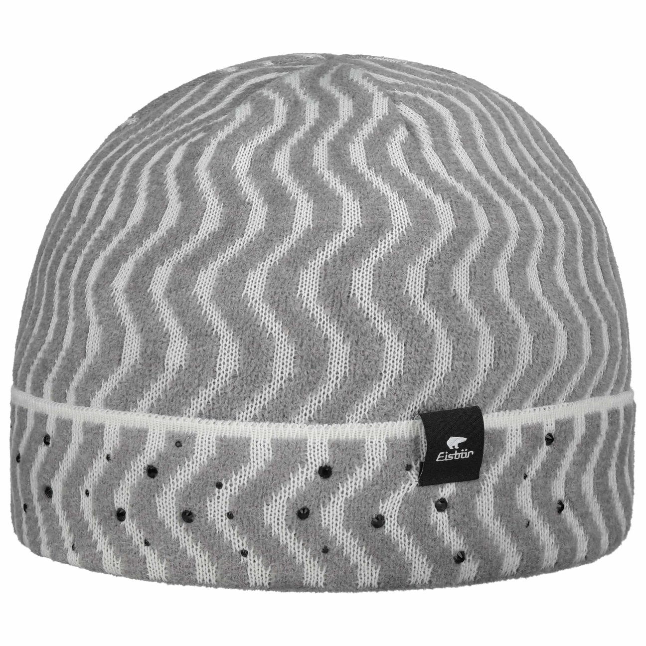 Eisbär Women's Grey Jenn Crystal Beanie Hat By