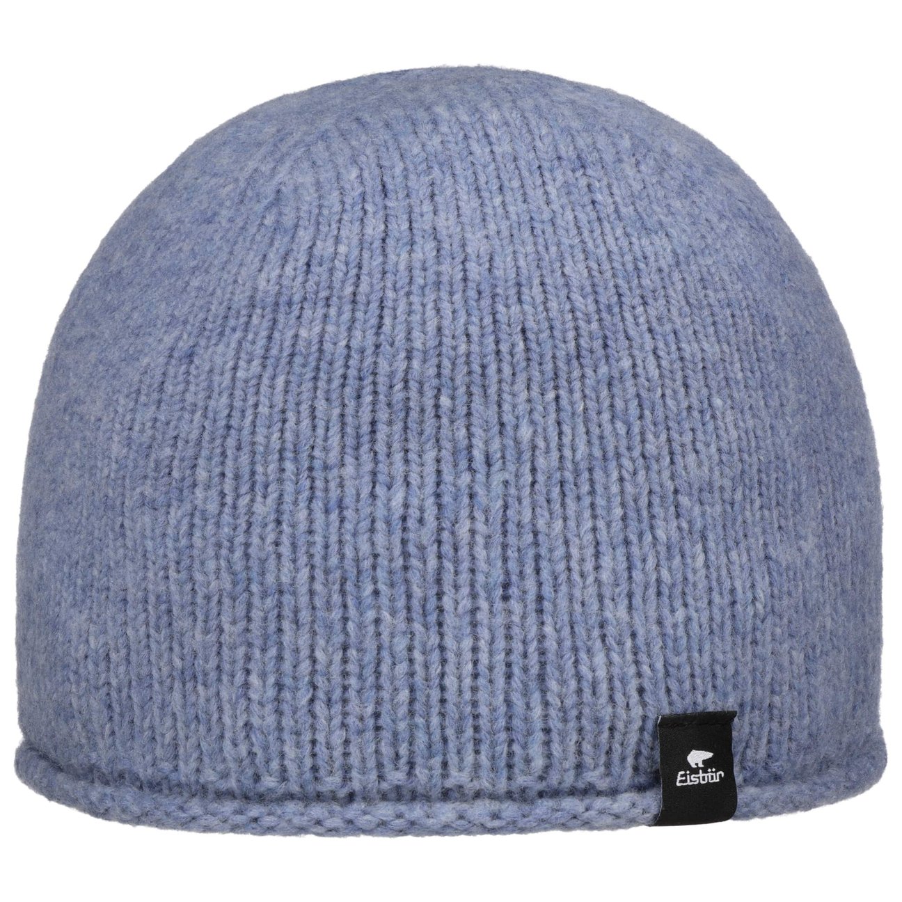 Eisbär Men's Light Blue Sophia Merino Knit Beanie Hat By