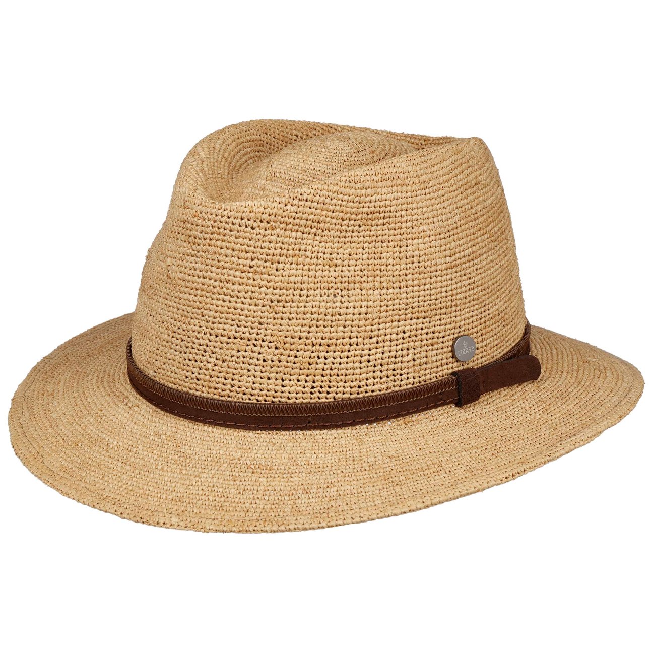 Lierys Women's Nature Fine Crochet Traveller Raffia Hat By