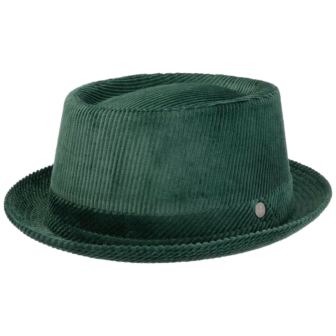 Lierys Green Classic Corduroy Pork Pie Hat By