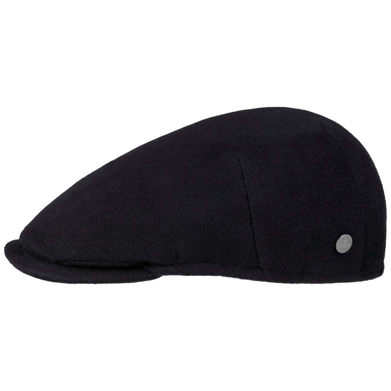 Lierys Navy Uni Cashmere Flat Cap By