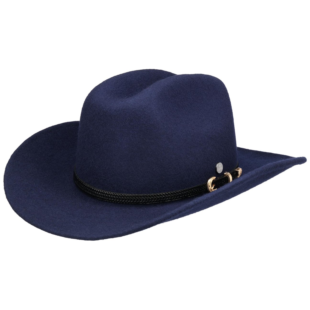 Lierys Navy Jornick Wool Western Hat By