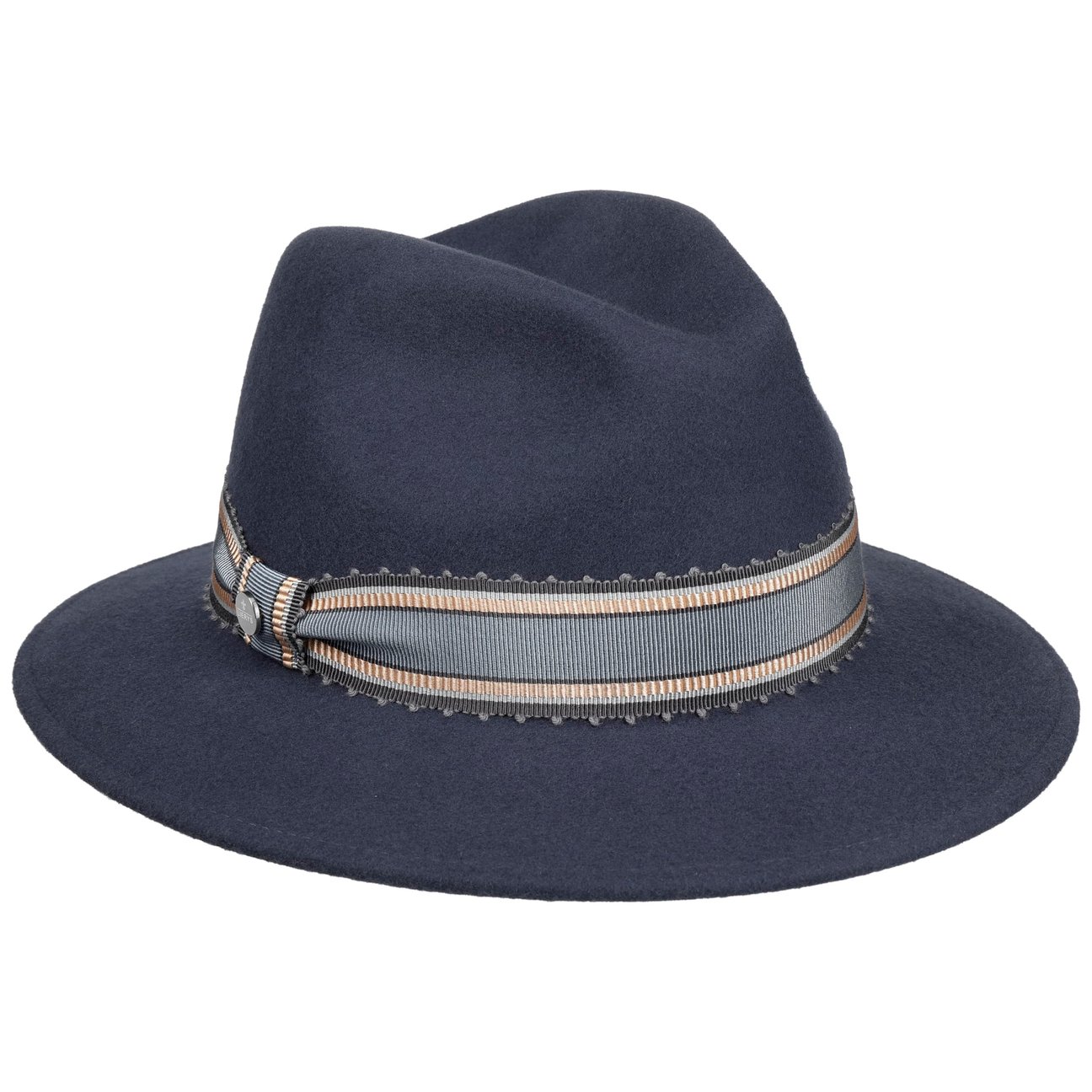 Lierys Blue Crescondo Traveller Wool Hat By
