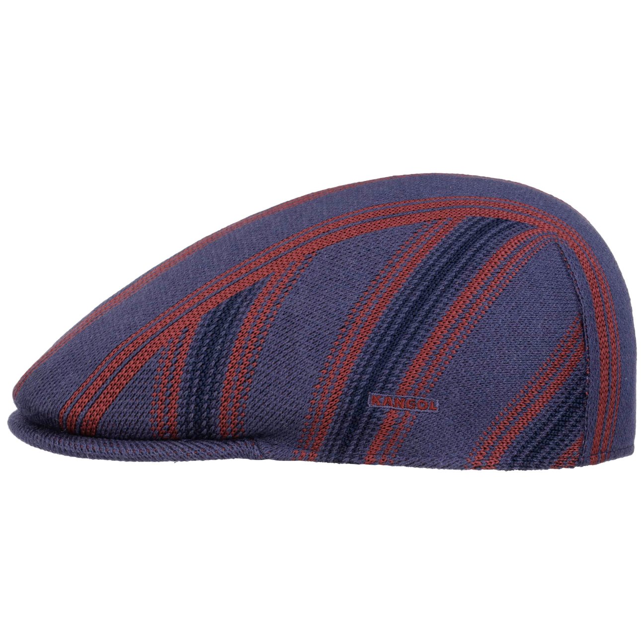 Kangol Men's Purple Nostalgia Stripe 507 Flat Cap By