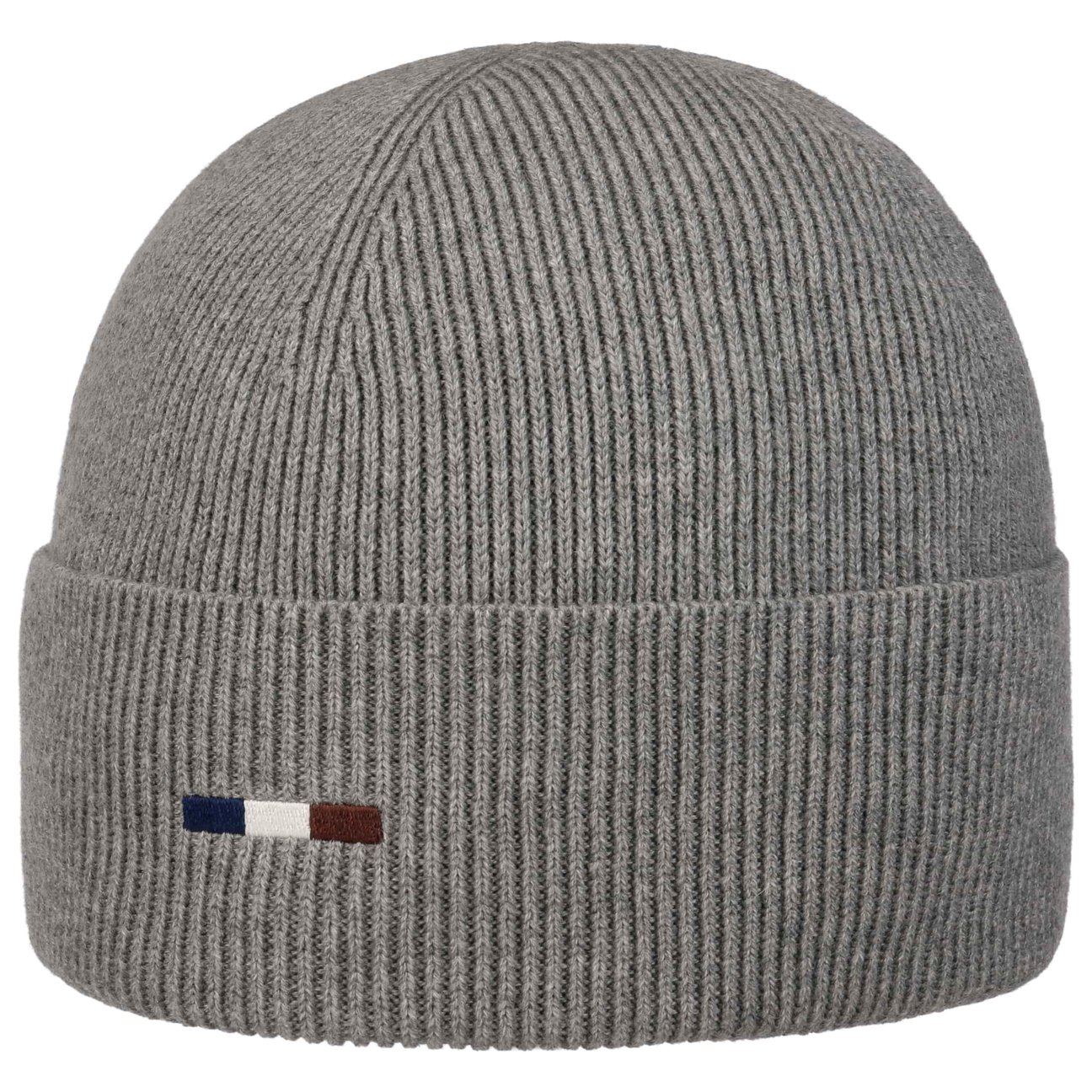 Bugatti Grey Uni Rib Beanie Hat With Cuff By