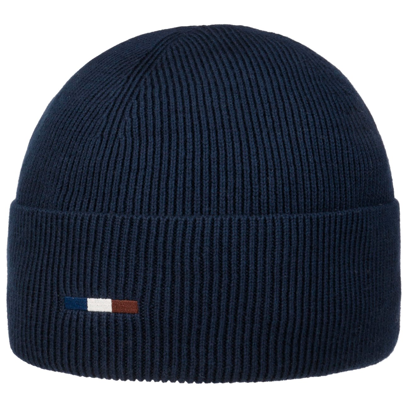 Bugatti Navy Uni Rib Beanie Hat With Cuff By