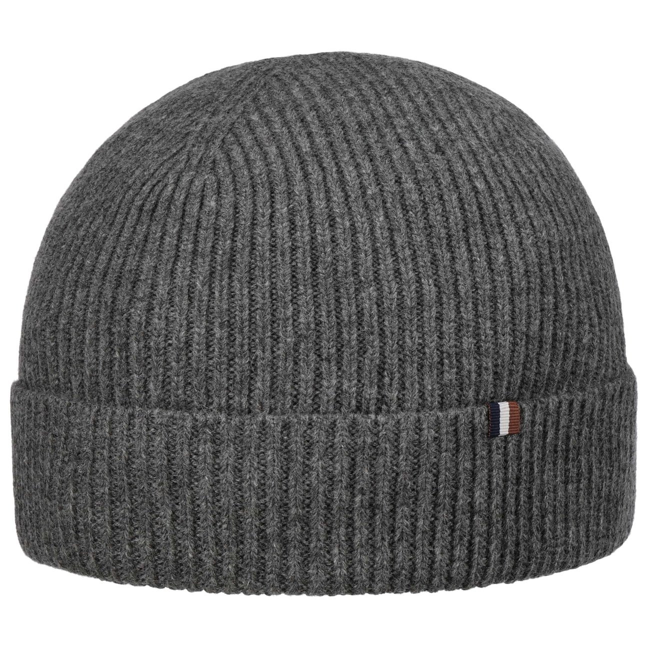 Bugatti Grey Classic Rib Beanie Hat By